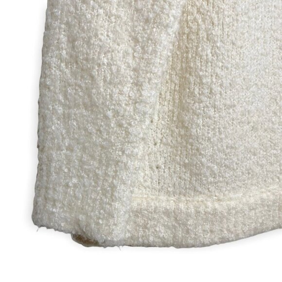 Free  People Lofty Ivory Oversized V Neck Alpaca Blend Sweater - Picture 7 of 9